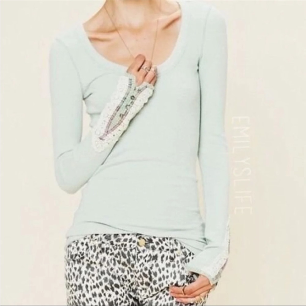 Free People Fiesta Cuff Mint Thermal L